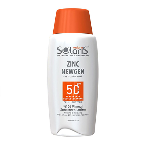 ضد آفتاب لوسیون فیزیکال SPF50  التیام بخش پوست حساس سولاریس آردن